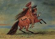 George Catlin Crow Chief oil painting on canvas
